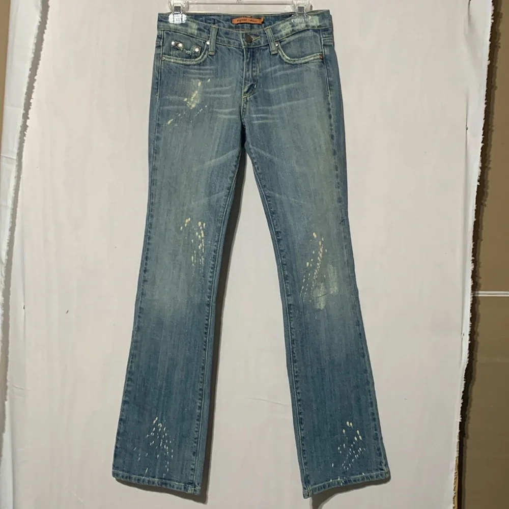 Y2K Vigoss Low Rise Bleached Jeans - Picture 2 of 10